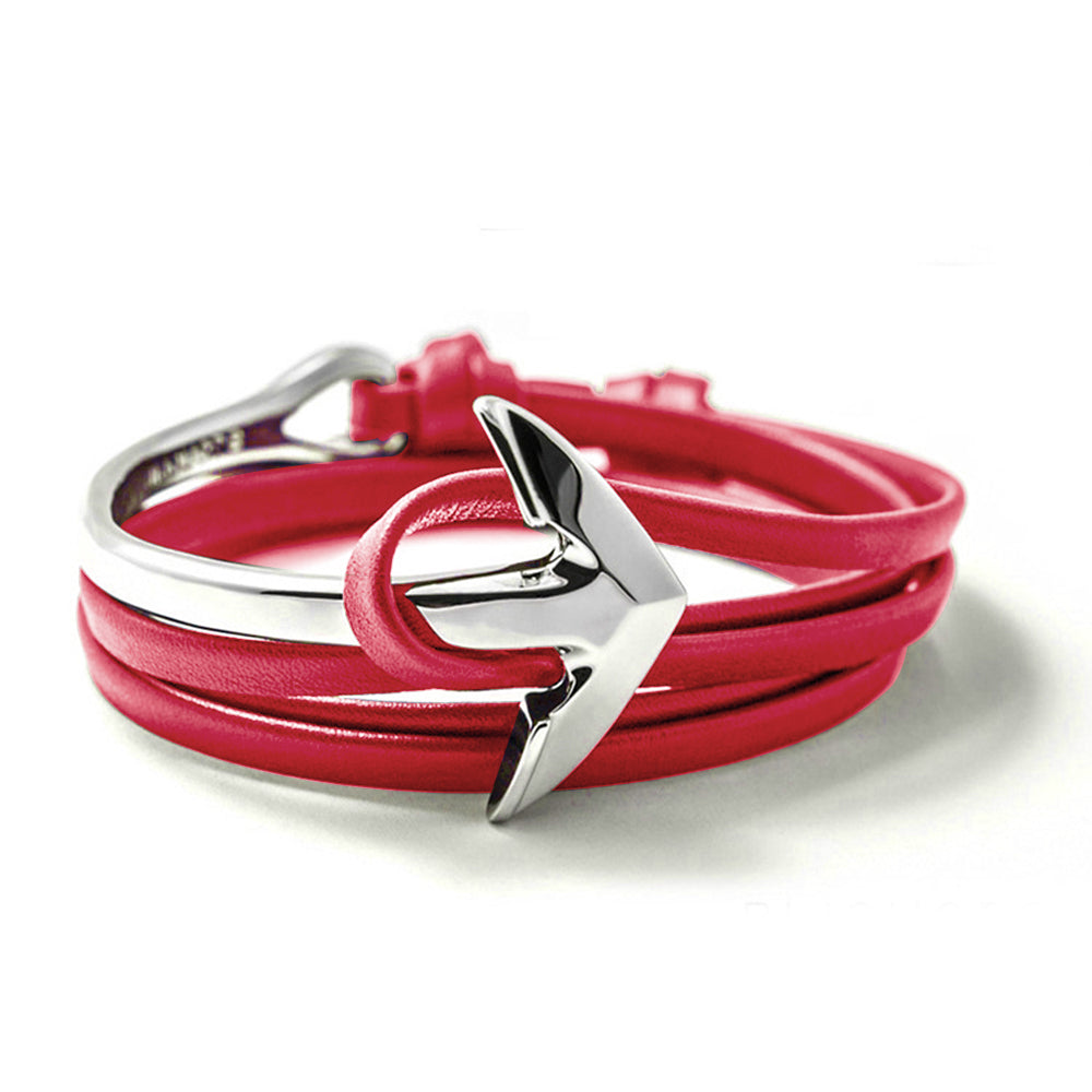 Red anchor bracelet main image 1