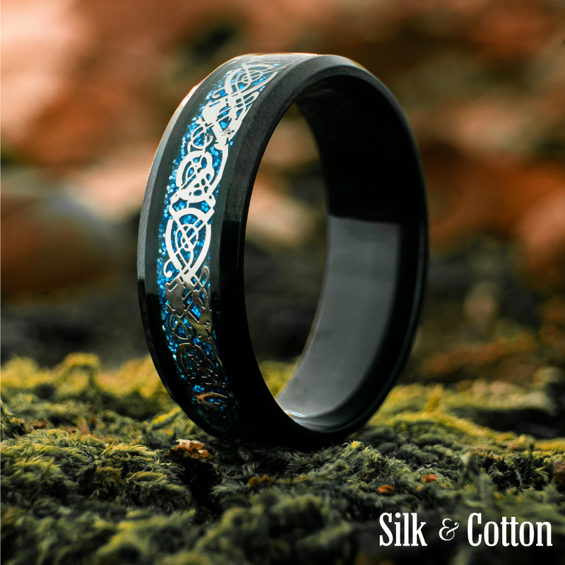 Dragon Ring - Black & Silver