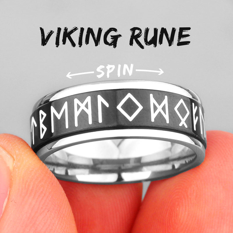 Luminous Rune Spinner Rings