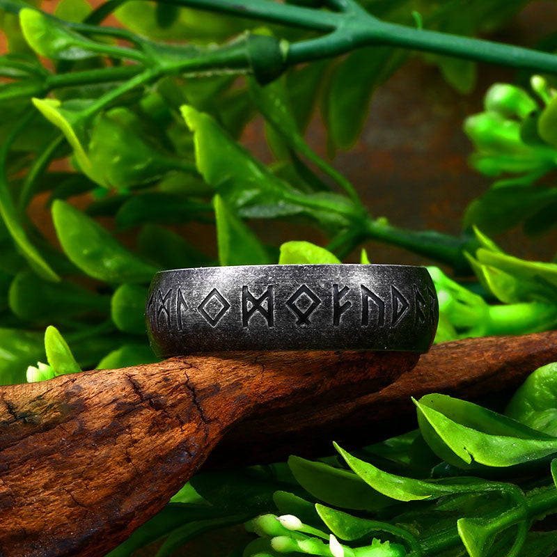 Loki Ring - Black Stainless Steel