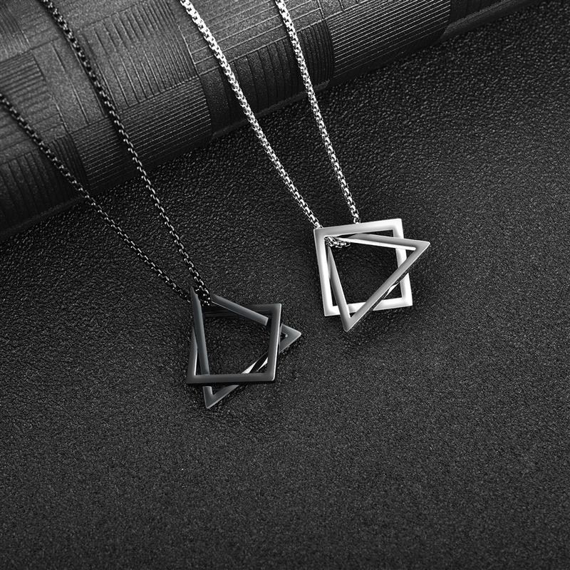Geometric Necklace - Black
