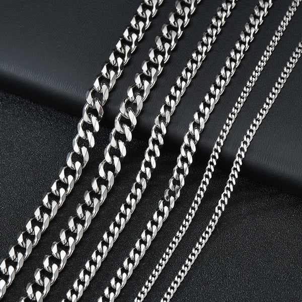 Cuban Necklace Chain - Silver