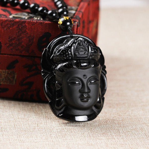 Buddha Head Amulet - Silk & Cotton