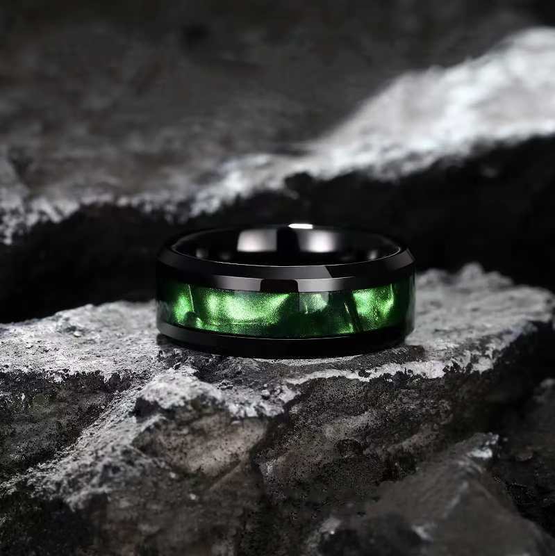 Galaxy Ring - Emerald Stardust