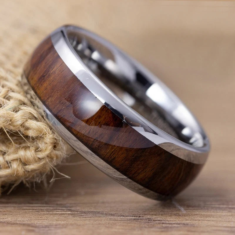 Heritage Oak Ring - Minimalist