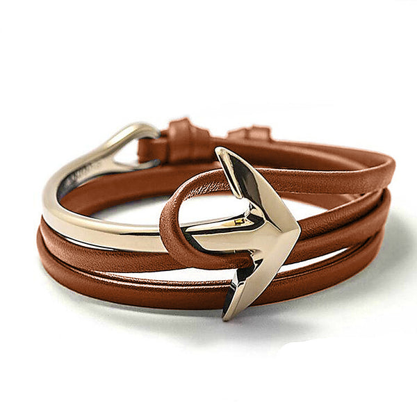 Anchor Bracelet - Camel