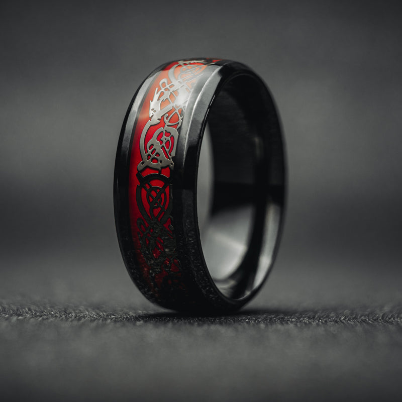 CRYSTAL DRAGON RING - RED | SparrowStone