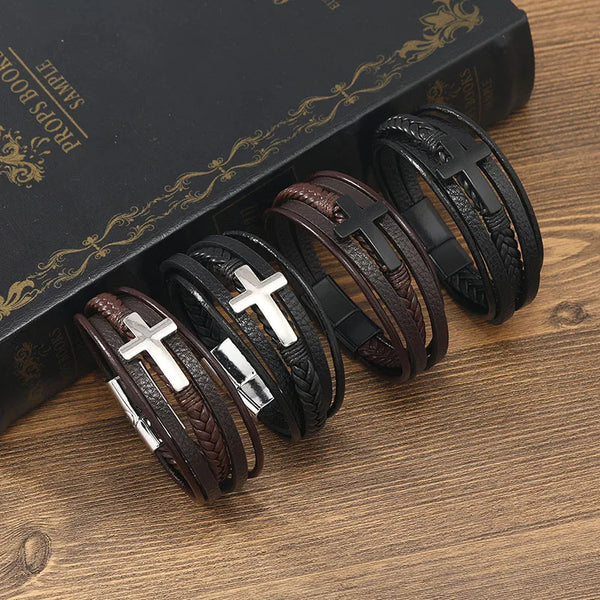 Vintage Bracelet - Cross (Clasp)