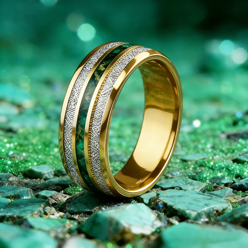 Meteorite Ring - Emerald – Silk & Cotton