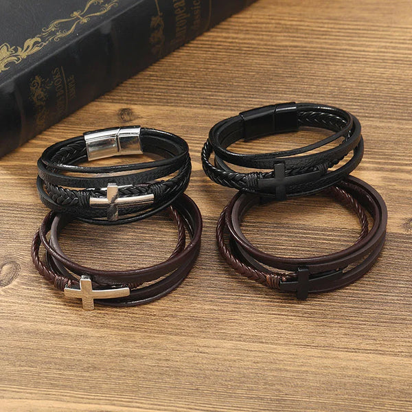 Vintage Bracelet - Cross (Clasp)