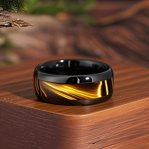 Nebula Ring - Black & Gold