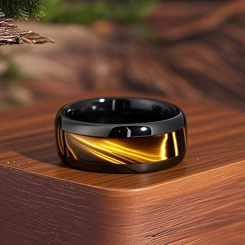 Nebula Ring - Black & Gold