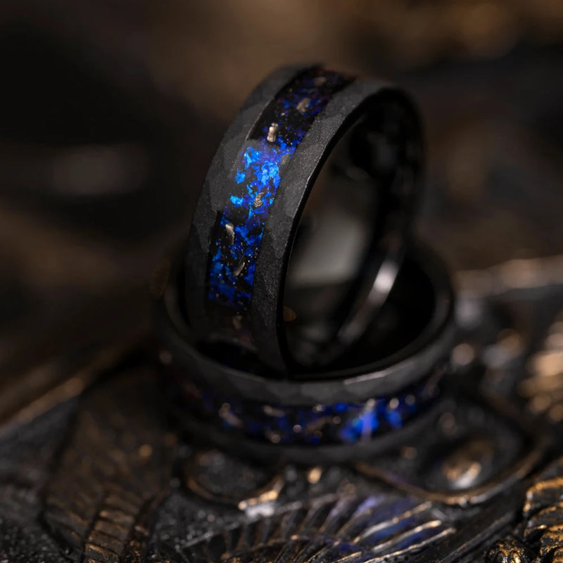 Black Tungsten Galaxy Ring