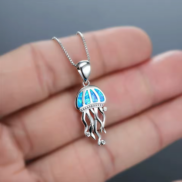 Ocean Opal Necklace - Jellyfish