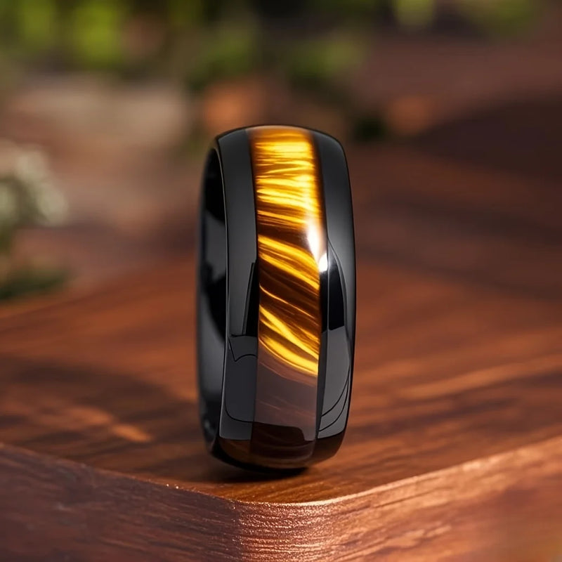 Nebula Ring - Black & Gold