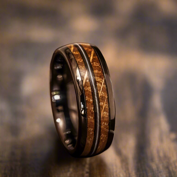 Whiskey Barrel Tungsten Ring