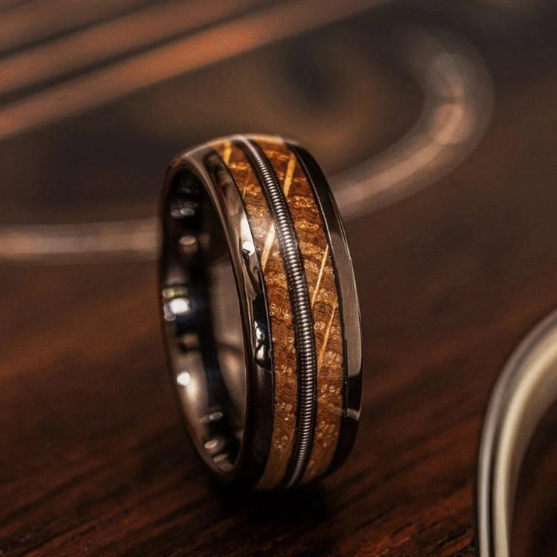 Whiskey Barrel Tungsten Ring