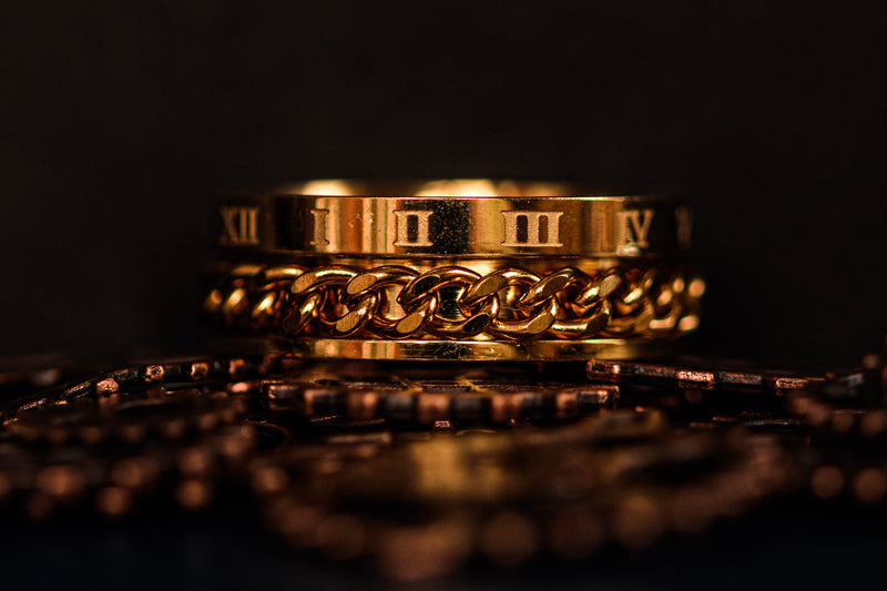 Chain Ring - Roman Gold