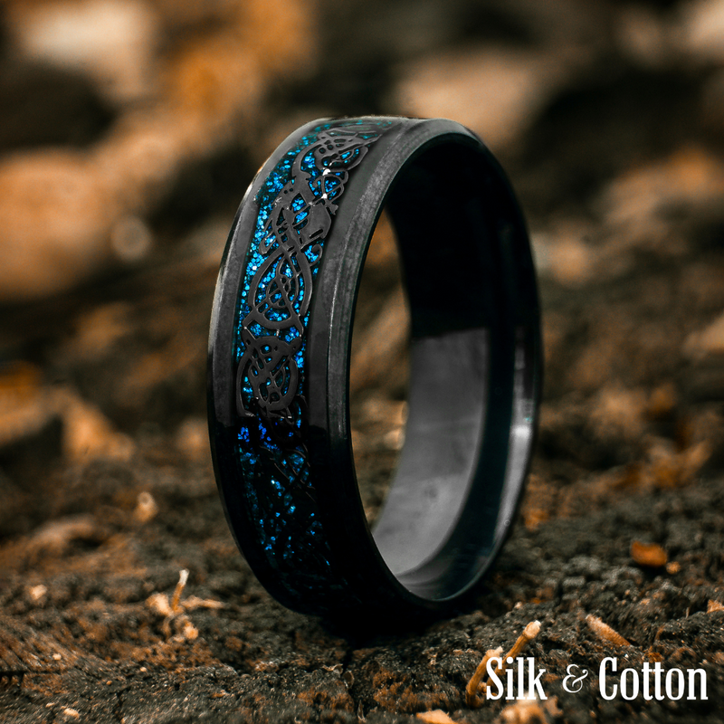 Dragon Ring - Black & Blue