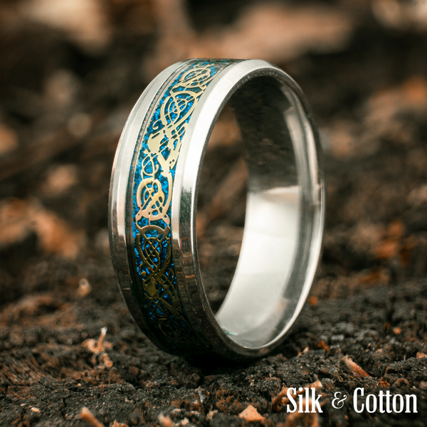 Dragon Ring - Blue & Gold