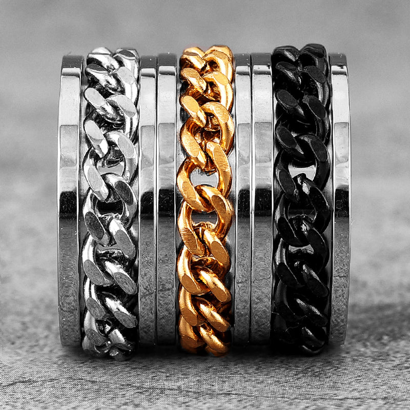 Chain Ring - Silver & Gold