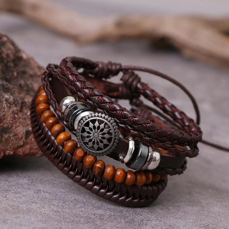 Vintage Bracelet - Sun (Brown)