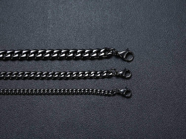 Cuban Necklace Chain - Black