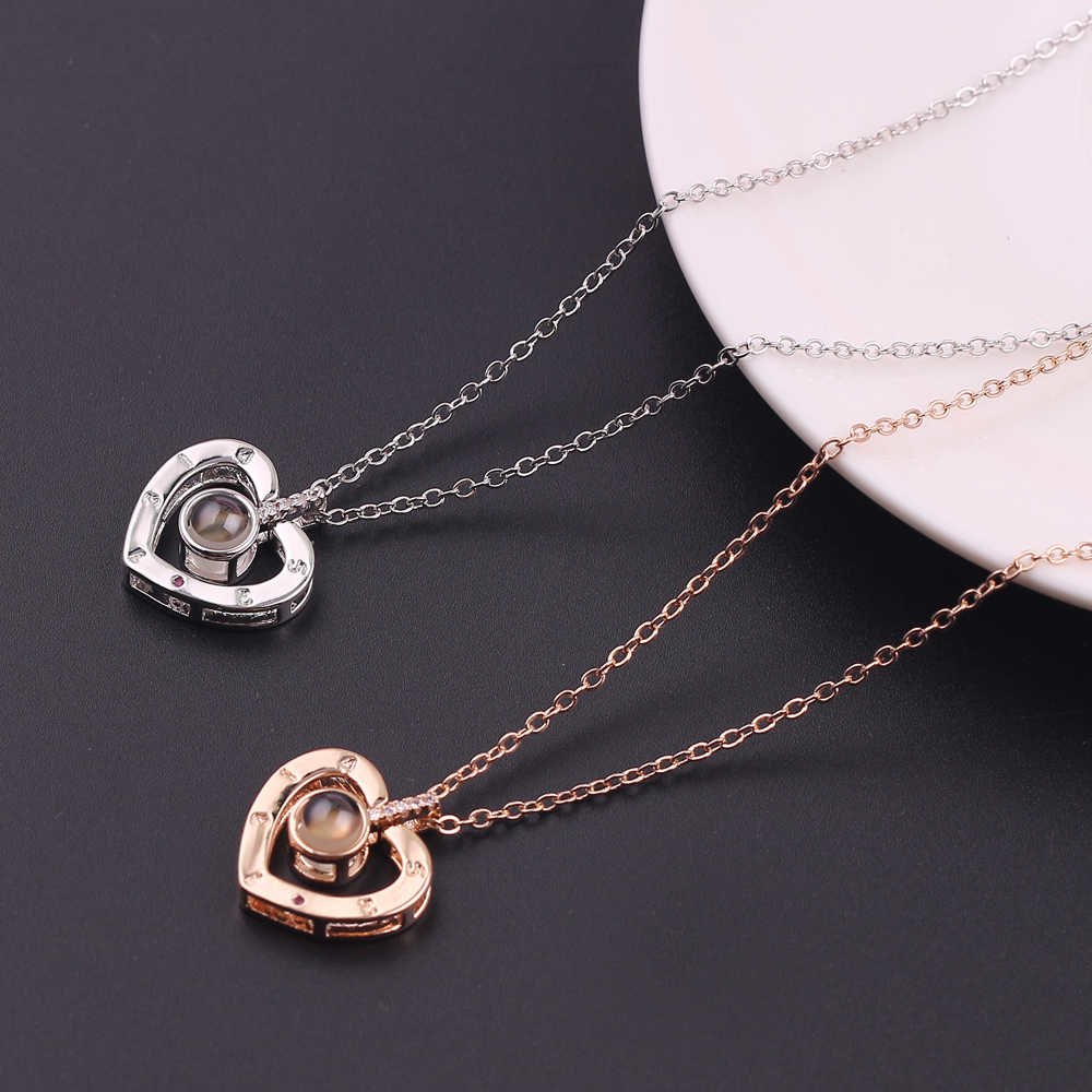 thumbnail image 2 of Personalized I Love You Initial Necklace With Custom Photo 2 of 9