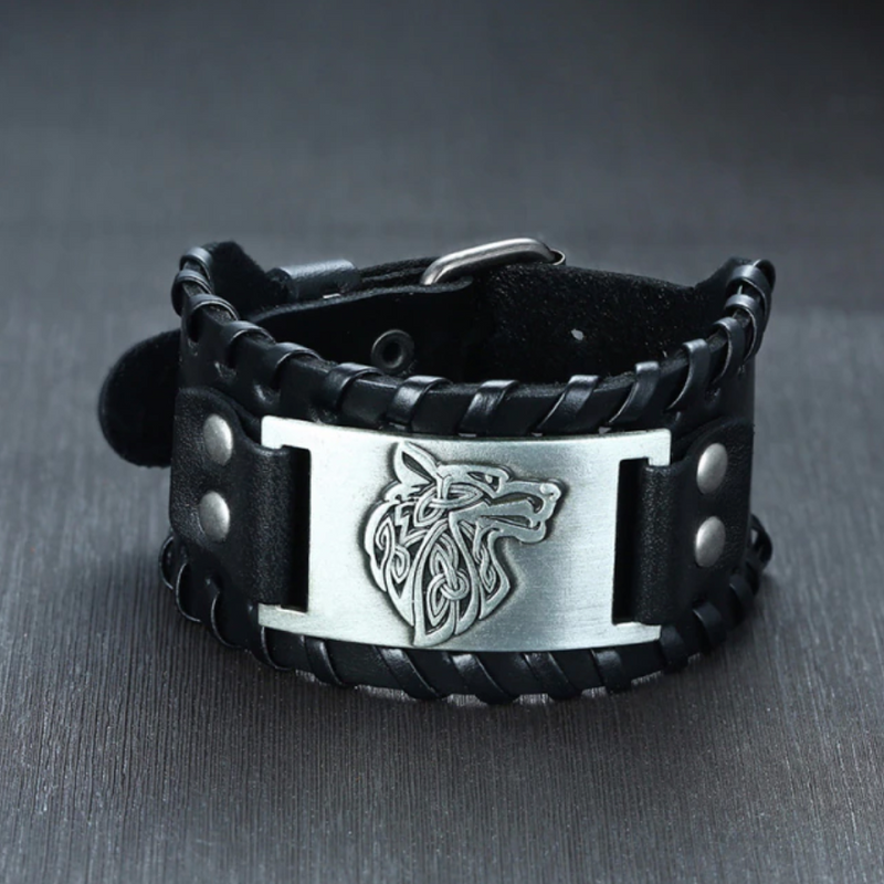 Viking Wrist Band - Wolf