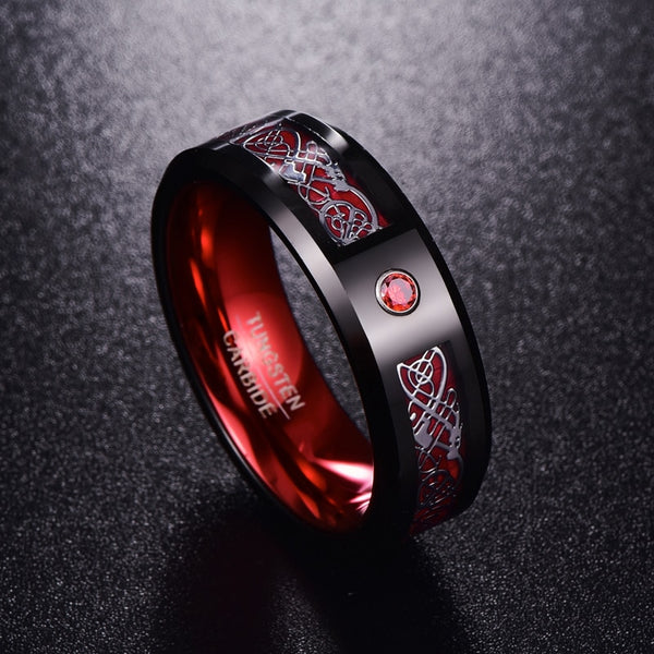 Special Edition Crystal Dragon Ring - Red