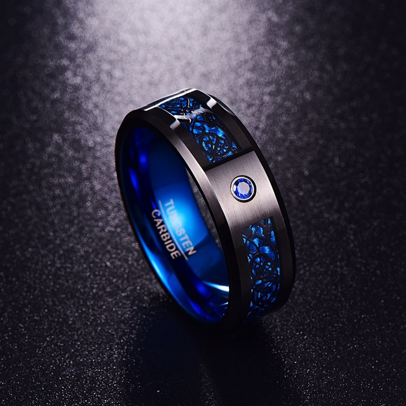 Special Edition Crystal Dragon Ring - Blue