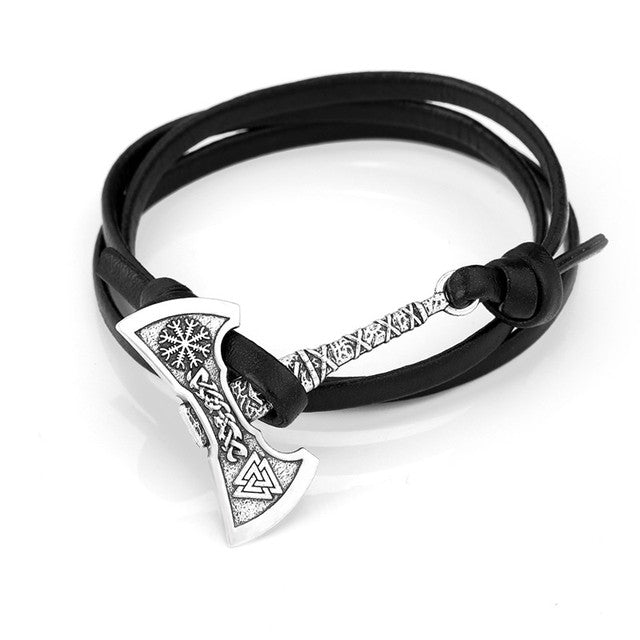 Viking Bracelet - Valknut (Silver)