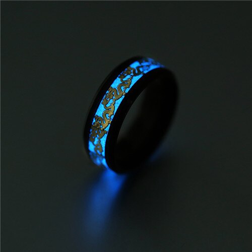 Luminous Firedrake Ring - Blue