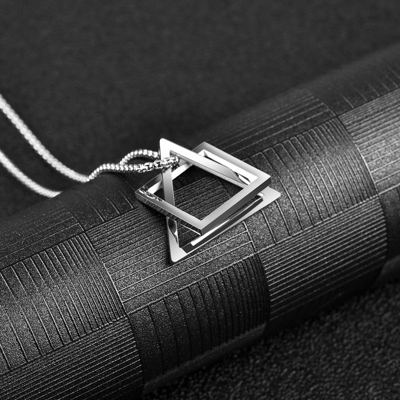 Geometric Necklace - Silver