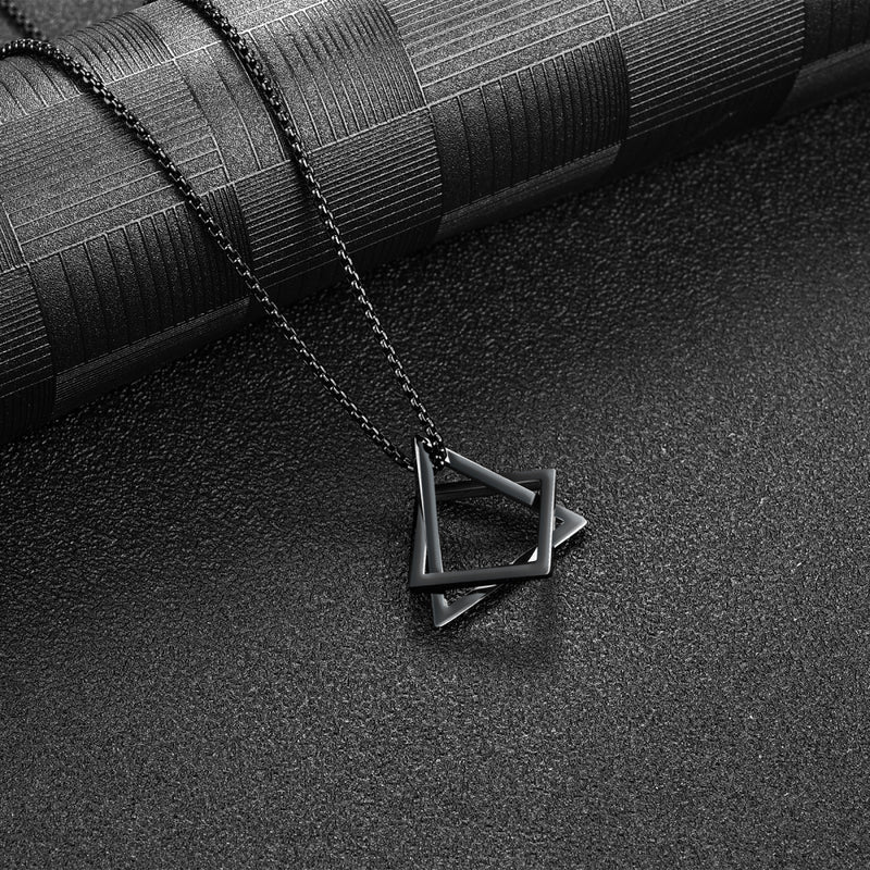 Geometric Necklace - Black