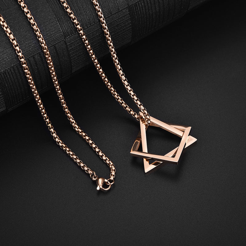 Geometric Necklace - Rose Gold