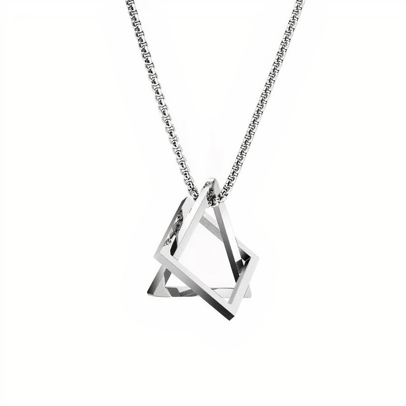 Geometric Necklace - Silver