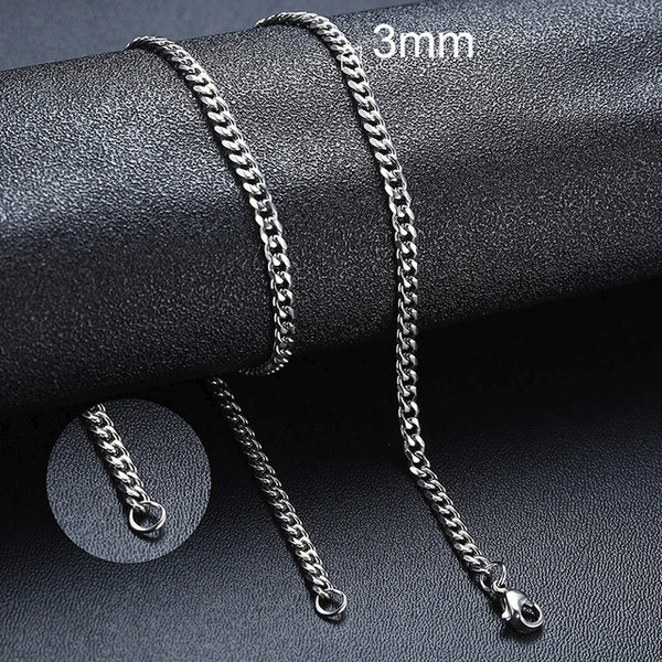 Cuban Necklace Chain - Silver